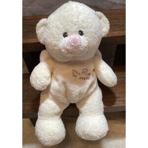 Ty Baby Tylux MY LITTLE ANGEL 8” Teddy Bear Lovey Soft Stuffed Plush Toy Pluffie